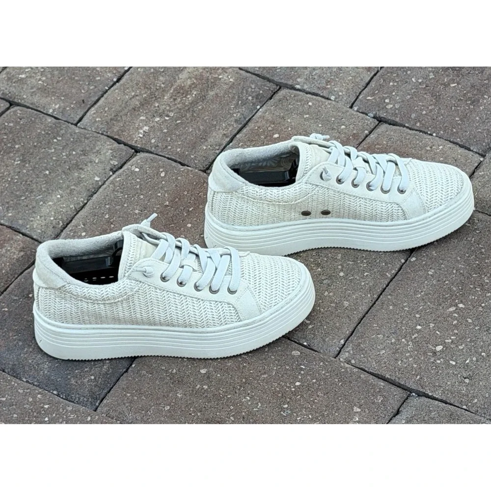 Roxy Women's Sheilahh 2.0 Platform Sneaker Natural Size 7 M
